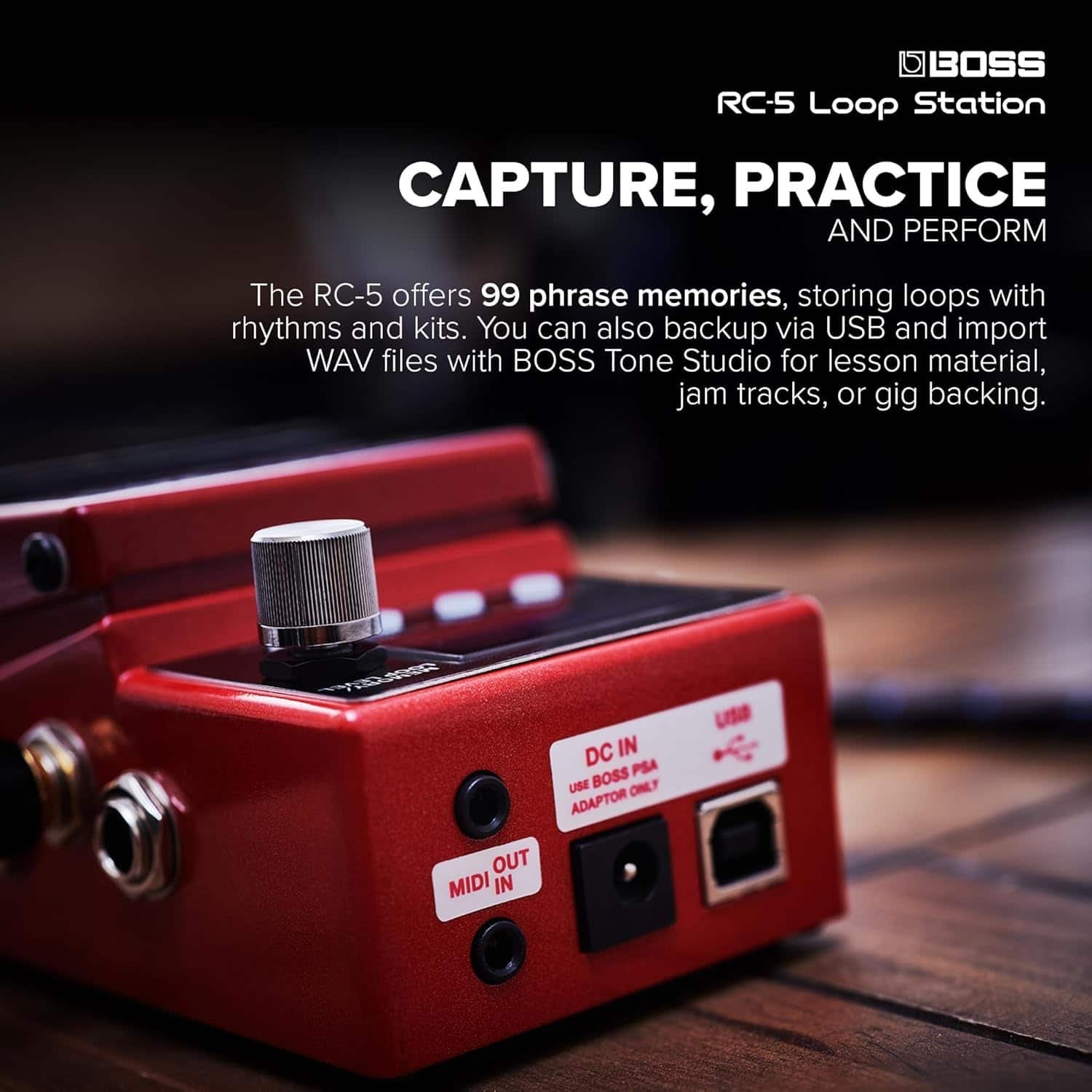 687fdf975da68c4ee25251a81eeb1e106b9b8aeb44e6cb99b3ff4-1.jpg Boss RC-5 Loop Station Pedal