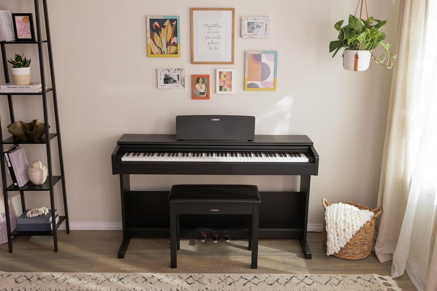 688751cbda0fd6ec70e14536e2b30485eaffbed344cb96b287f26-1.jpg Yamaha Arius YDP-105R 88-Key Digital Piano With Adaptor PA150 - Rosewood