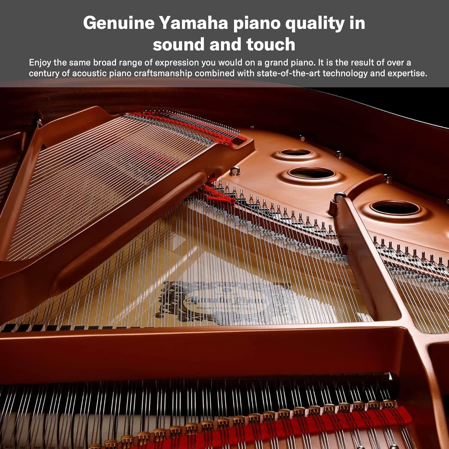 YAMAHA P-125AB DIGITAL PIANO WITH 88 KEYS, Black