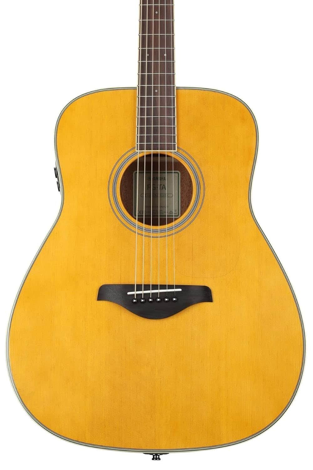 Yamaha FG-TA Transacoustic Guitar w/ Chorus and Reverb, Vintage Tint