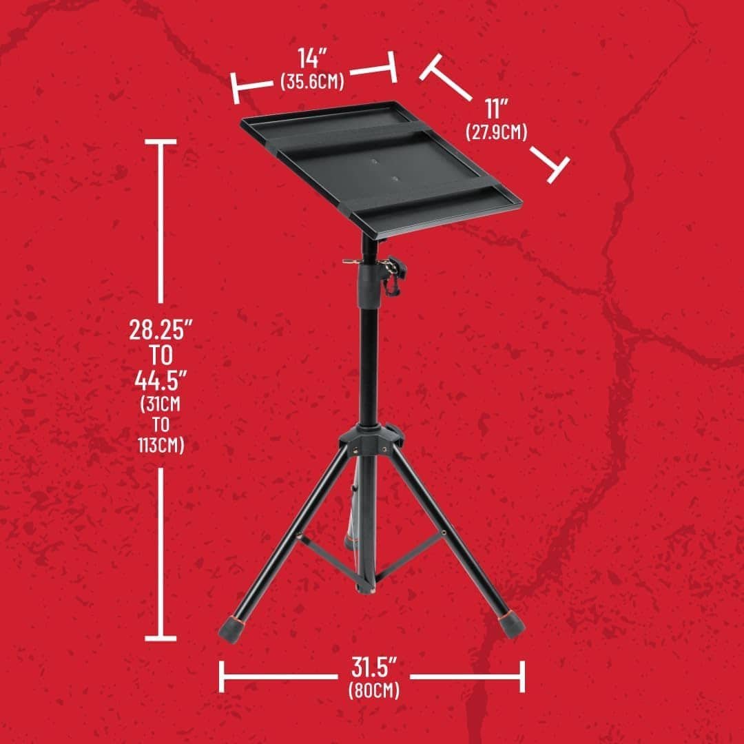 689246f9977d1a84f957334288af3a3b5ee9158a63752b4364477.jpg Gator Frameworks - GFWLAPTOP1500 Adjustable Laptop or Projector Stand