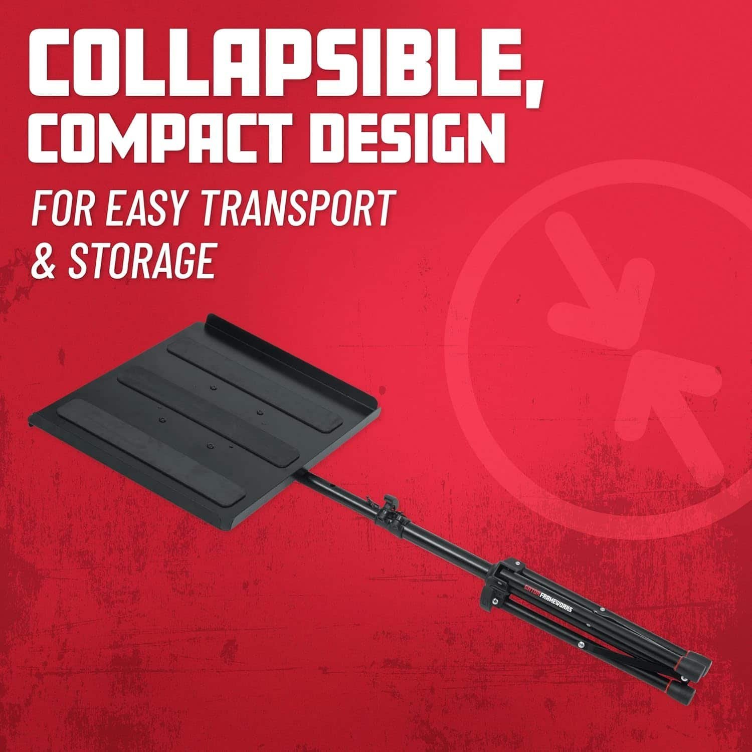 689247013241818eaea2fd9d6f9342335d02337e75500a87b6f69.jpg Gator Frameworks GFW-UTL-MEDIATRAY1 DJ Gear Stand