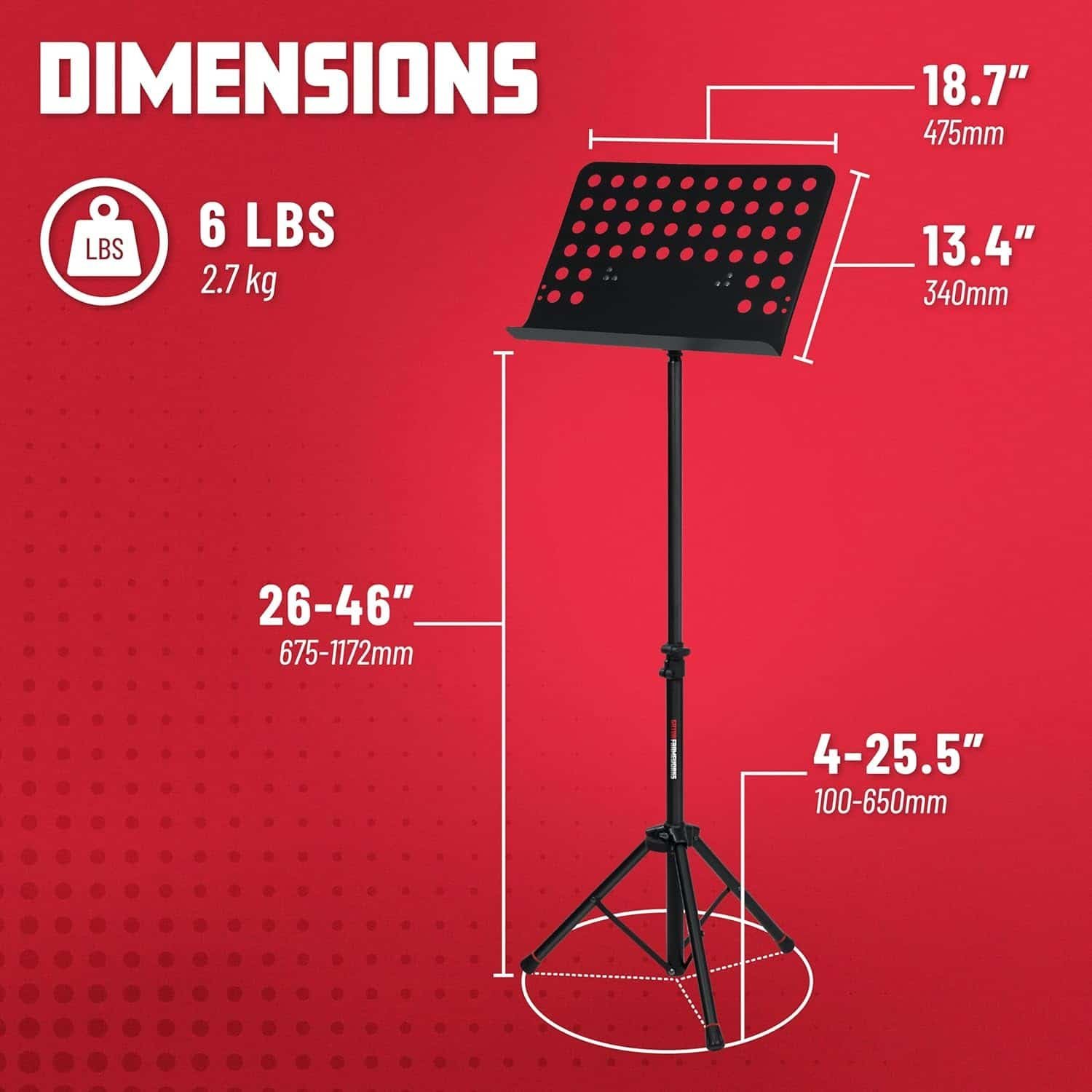68924711a55c5087d40ae257ea729f8e3a38c8f01dc25ef7c832a.jpg Gator Frameworks GFW-MUS-0500 Lightweight Sheet Music Stand