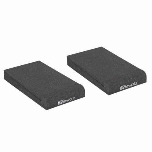 Gator Frameworks Acoustic Foam Isolation Pads for Small Studio Monitors, Fits Most Speaker Stands, Desktops and Bookshelfs 2-Pack (GFW-ISOPAD-SM)