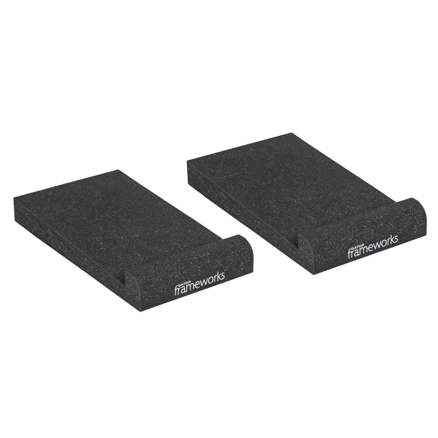 6892475c91fccc840c08121c04f90e837d04c8335676dbfc1bf8e.jpg Gator Frameworks Acoustic Foam Isolation Pads for Small Studio Monitors, Fits Most Speaker Stands, Desktops and Bookshelfs 2-Pack (GFW-ISOPAD-SM)