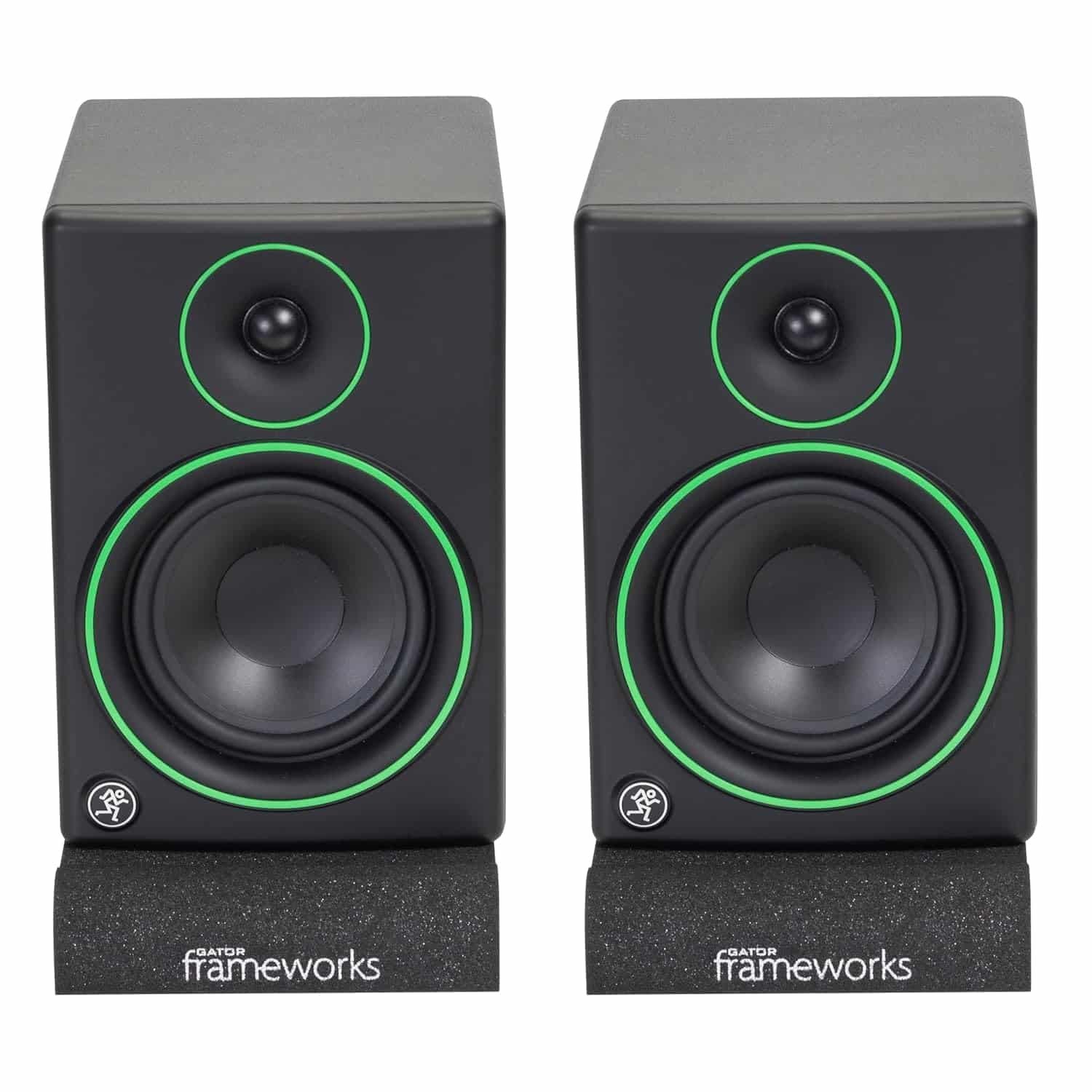 6892475dc04e07c8f27c17536b8c56f76b17c09c51304da01275f.jpg Gator Frameworks Acoustic Foam Isolation Pads for Small Studio Monitors, Fits Most Speaker Stands, Desktops and Bookshelfs 2-Pack (GFW-ISOPAD-SM)