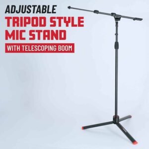 Gator Cases GFW-ID-MIC Frameworks ID Series Tripod Microphone Stand with Boom Arm