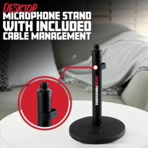 Gator Frameworks GFW-MIC-0600 Weighted Round Based Short Desktop Mic Stand