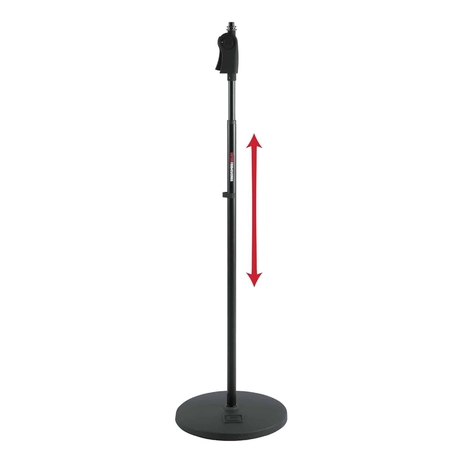 Gator Frameworks GFW-MIC-1201 12" Roundbase Microphone Stand - Black