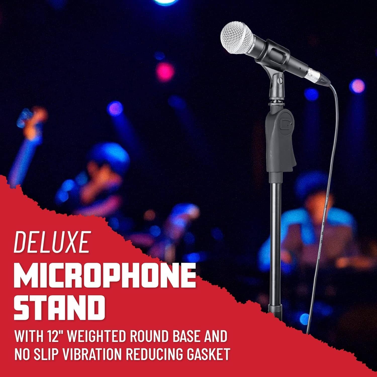 Gator Frameworks GFW-MIC-1201 12" Roundbase Microphone Stand - Black