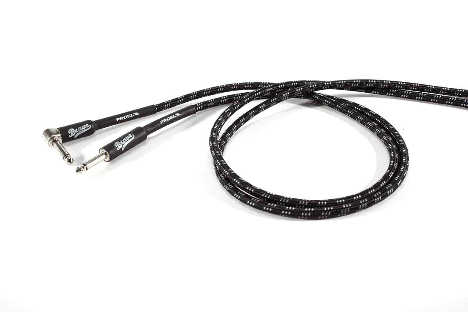 PROEL BRV120LU3BW Brave High Performance Instrument Cables, 3M