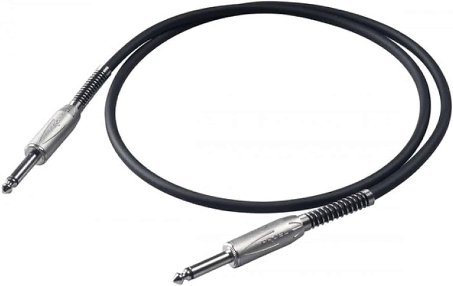 Proel BULK100LU3 Cavo Audio Professional with Connessioni Jack Mono 6.3 mm to 6.3 mm Jack - 3 m