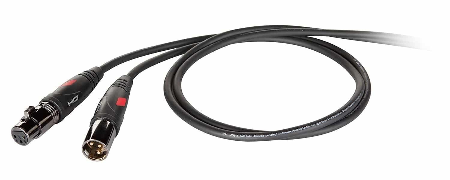 Proel DHG240LU3 Bal.Cable 3P XLR F-3P XLR M BK 3M,Black