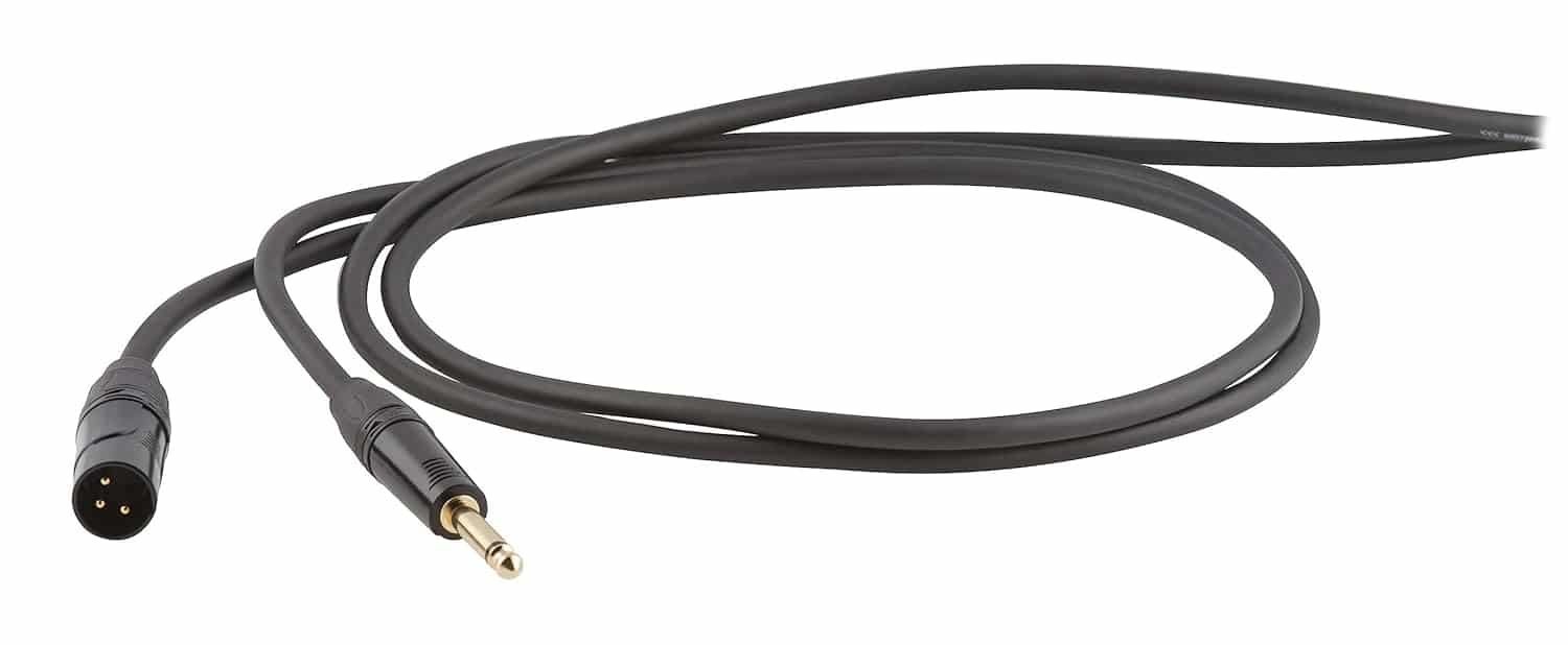 ProEl DHS230LU5 DH.BAL.CABLE.3P.XLR.M.6.3.ST.BK (5 Metres)