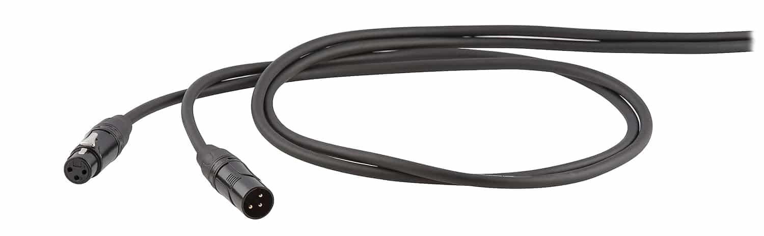 ProEl DHS240LU6 DH.BAL.CABLE.3P.XLR.M.6.3.ST.BK (6 Metres)