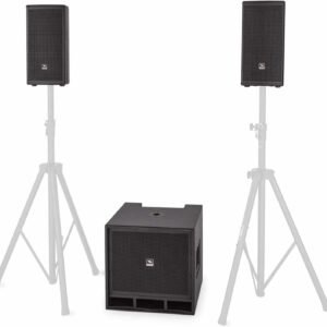 68924a99af8445f9cc0cebdf257557a6d497dc01ee1bbb3feab71.jpg PROEL LT812A 3-Way Active PA System with 2 Satellites + 800W Subwoofer (1600W Peak)