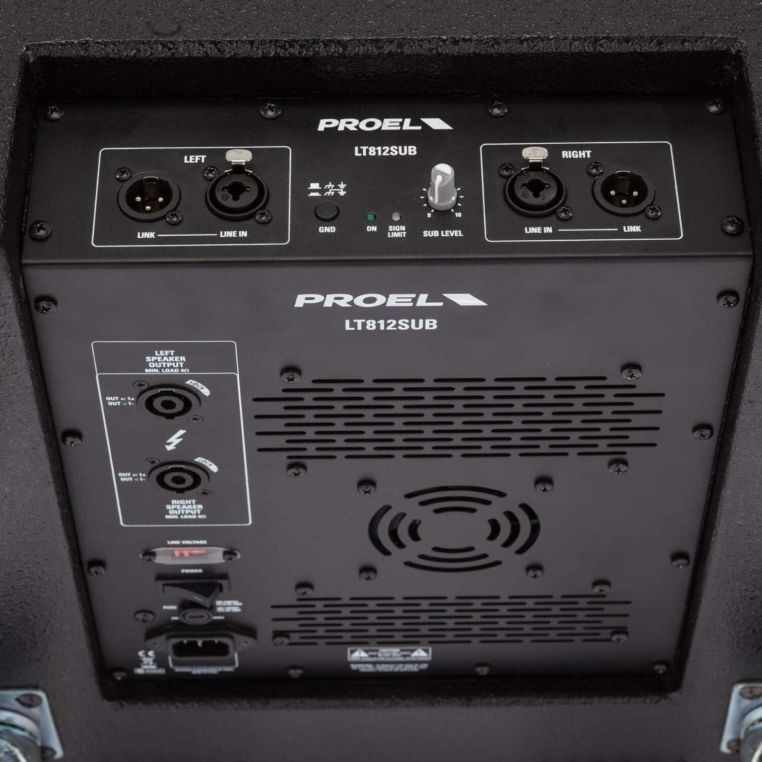 68924aa0def9dee45ced5cdf6dacb97ac8263ed8500f690d2d20f.jpg PROEL LT812A 3-Way Active PA System with 2 Satellites + 800W Subwoofer (1600W Peak)