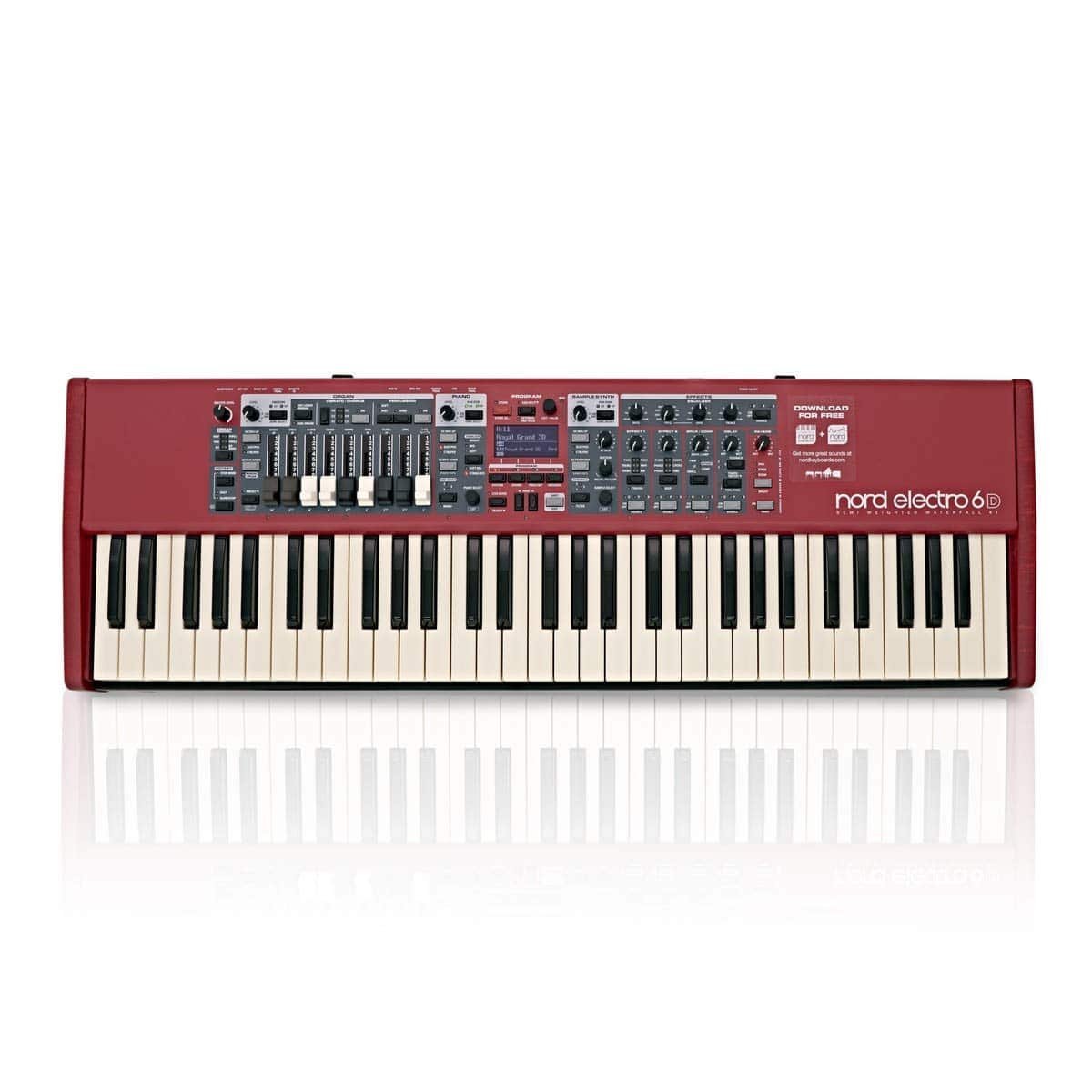 Nord Electro 6D 61 Stage Piano, 61-Note Semi-Weighted Waterfall Keybed