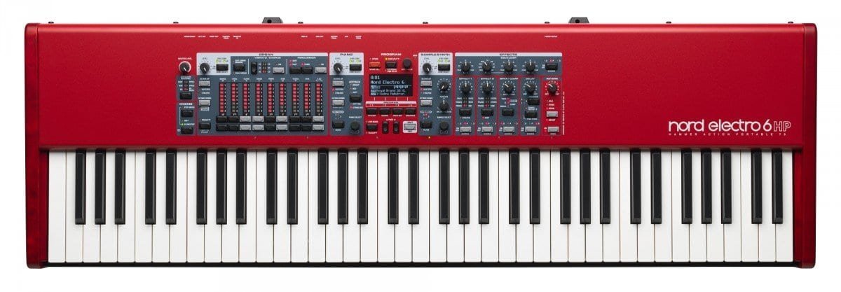 Nord Electro 6HP Stage Piano, 73-Note Hammer Action Portable Keybed