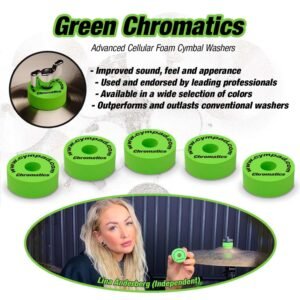 Cympad CS15/5-G Chromatics Cymbal Set 40/15mm, Green Cympad CS15/5-G Chromatics Cymbal Set 40/15mm, Green