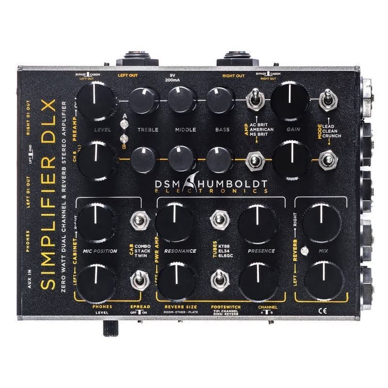 DSM & Humboldt Simplifier Deluxe Zero Watt Dual Channel Stereo Amplifier w/ Reverb