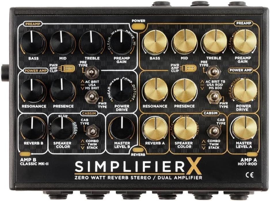 DSM & Humboldt Electronics Simplifier X Zero Watt Stereo Guitar Preamp CabSim-L8