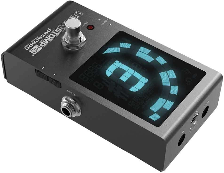 6892f7c8cab4b65498165f932d431b79e2e83b622047df502eda5.jpg Peterson Tuners SS-HD StroboStomp Bundle HD Guitar & Bass Pedal w/ 12x Picks & Liquid Audio Polishing Cloth True Strobe 0.1 Cent Accuracy