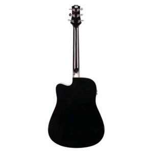 NEX Ashton D20CEQ Dreadnought Cutaway Acoustic-Electric Guitar, 41-Inch, Black