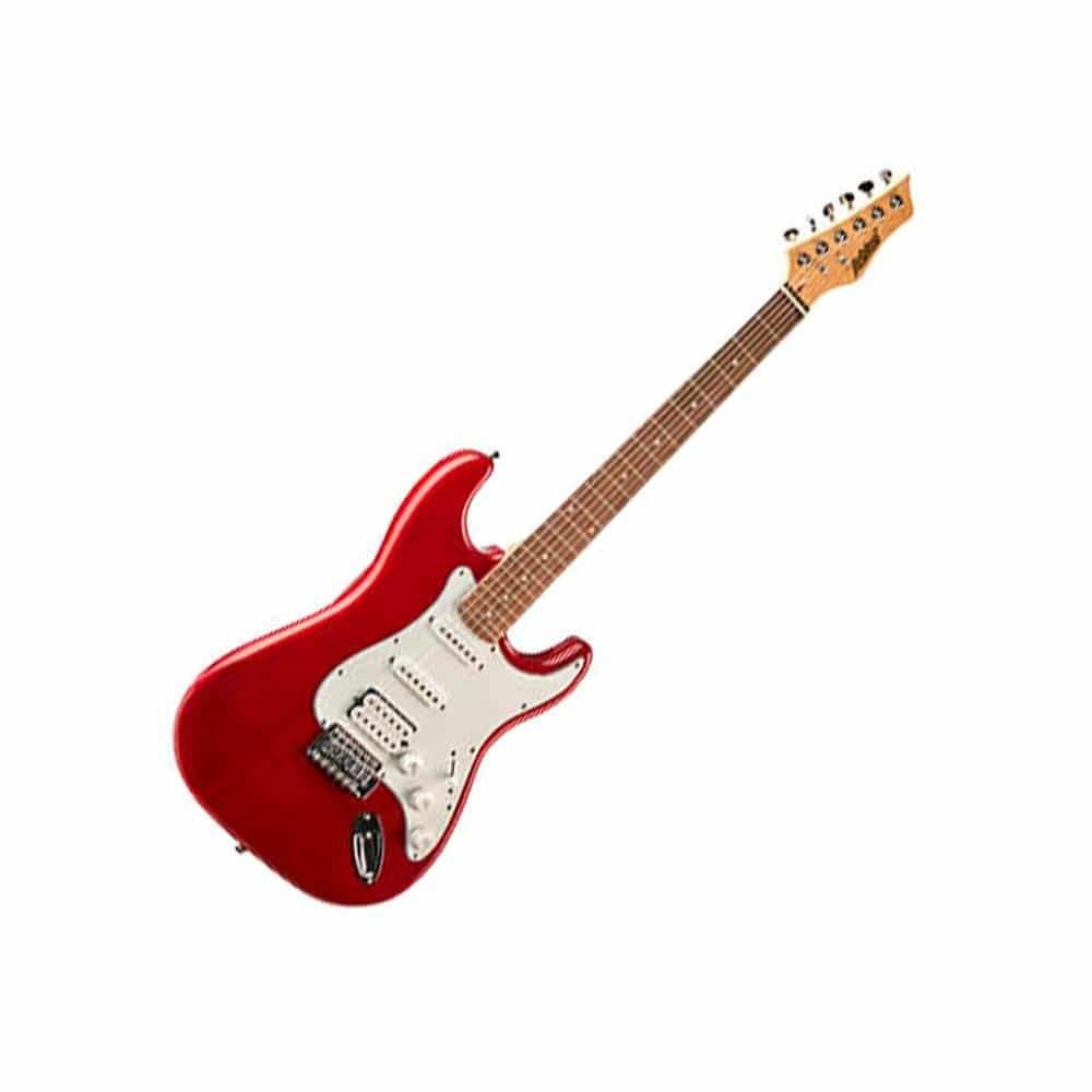 Ashton AG232 6sting Electric Guitars (amplifier not included) (Transparent Red)