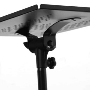 689461f3f0bb6689b514509cc1bef997bf37ec270d5a67fc0621b.jpg Bespeco Lps100 Laptop And Projector Stand, Black Floor Stand