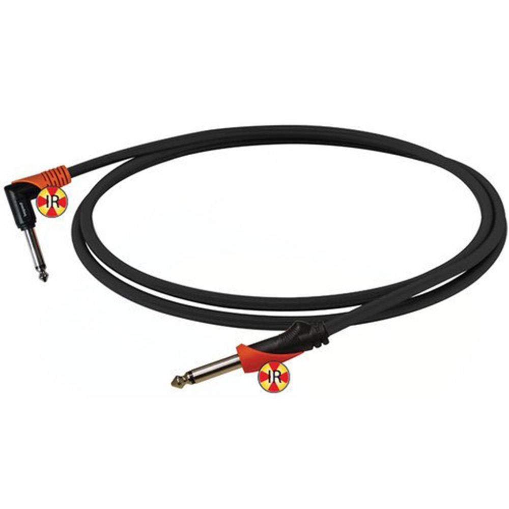 Bespeco SLPJ600 1/4-inch Mono Jack to 1/4-inch Mono Jack Instrument Cable, Black/Orange