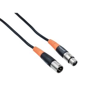 Bespeco SLFM450 XLR 3 Pole Female to XLR 3 Pole Male for Amplifier, guitar, keyboard [4.5 meter, Orange, Black]