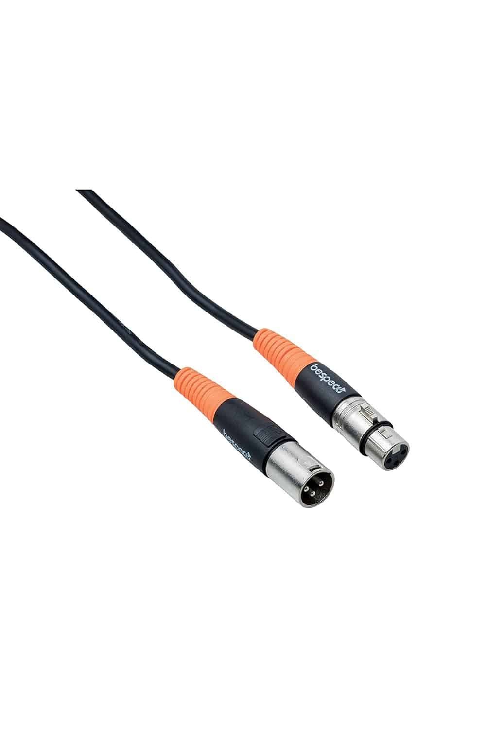 Bespeco SLFM450 XLR 3 Pole Female to XLR 3 Pole Male for Amplifier, guitar, keyboard [4.5 meter, Orange, Black]