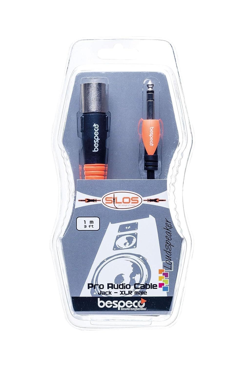 Bespeco SLSM600 6m Jack Stereo to XLR-Male Cable