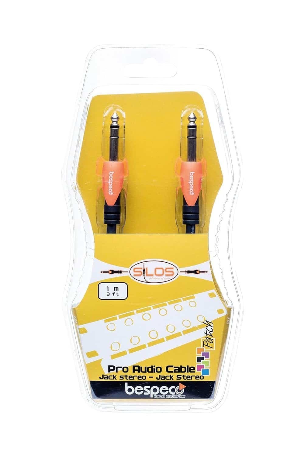 689464892be05a9488b1d7db48ed34b68c4eb03048b4214960850.jpg Bespeco SLSS100 1m Stereo Jack Patch Cable