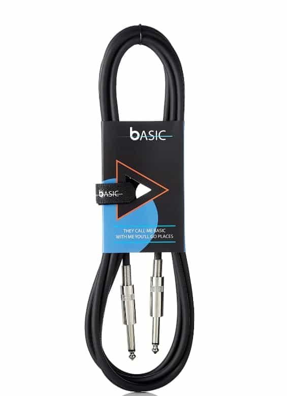 Bespeco BS300S Professional Microphone Cable, 3 Metres, Stereo Jack