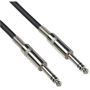 6894658fa1b9084688ab58bced4012d29db7047b5ef842de0044a.jpg Bespeco BS300S Professional Microphone Cable, 3 Metres, Stereo Jack