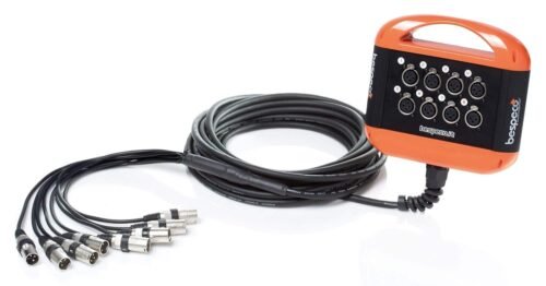 Bespeco XTRA800L10 Stage Box, xlr, Black and Orange Bespeco XTRA800L10 Stage Box, xlr, Black and Orange