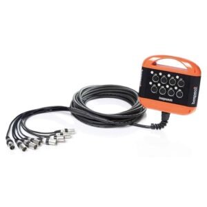 Bespeco XTRA800L20 Audio System Cable, 8 XLR F - 20 meters