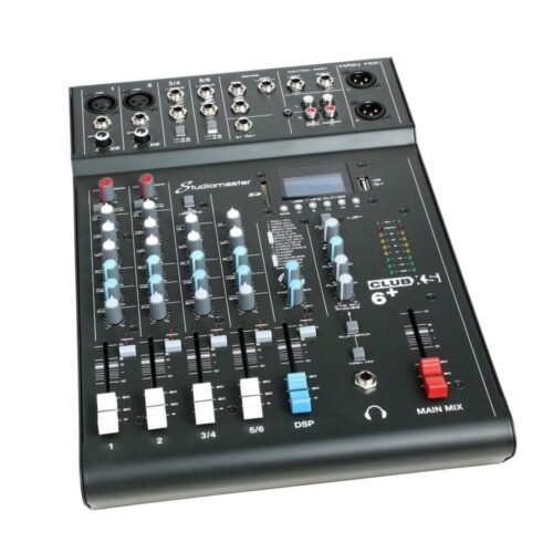 Studiomaster Club XS6+ 4-Channel Bluetooth Analog Mixer