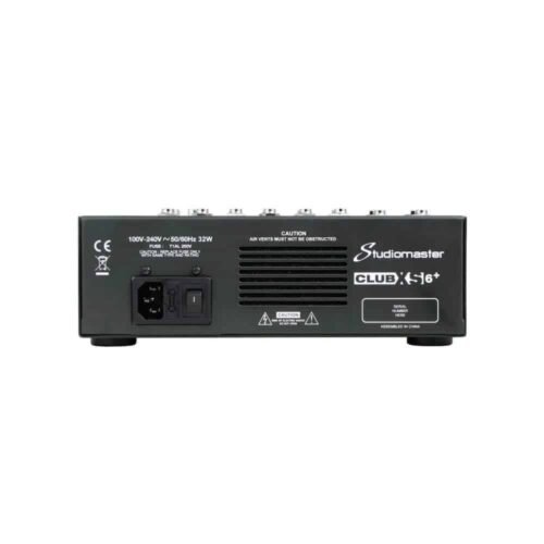 Studiomaster Club XS6+ 4-Channel Bluetooth Analog Mixer