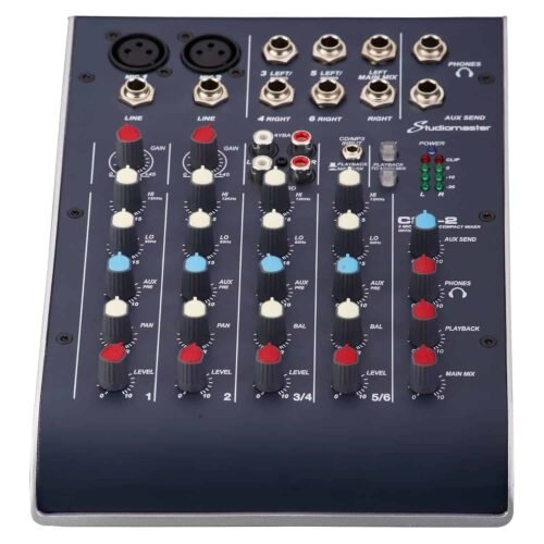 Studiomaster C2S-2 Compact 2-Channel USB Mixer