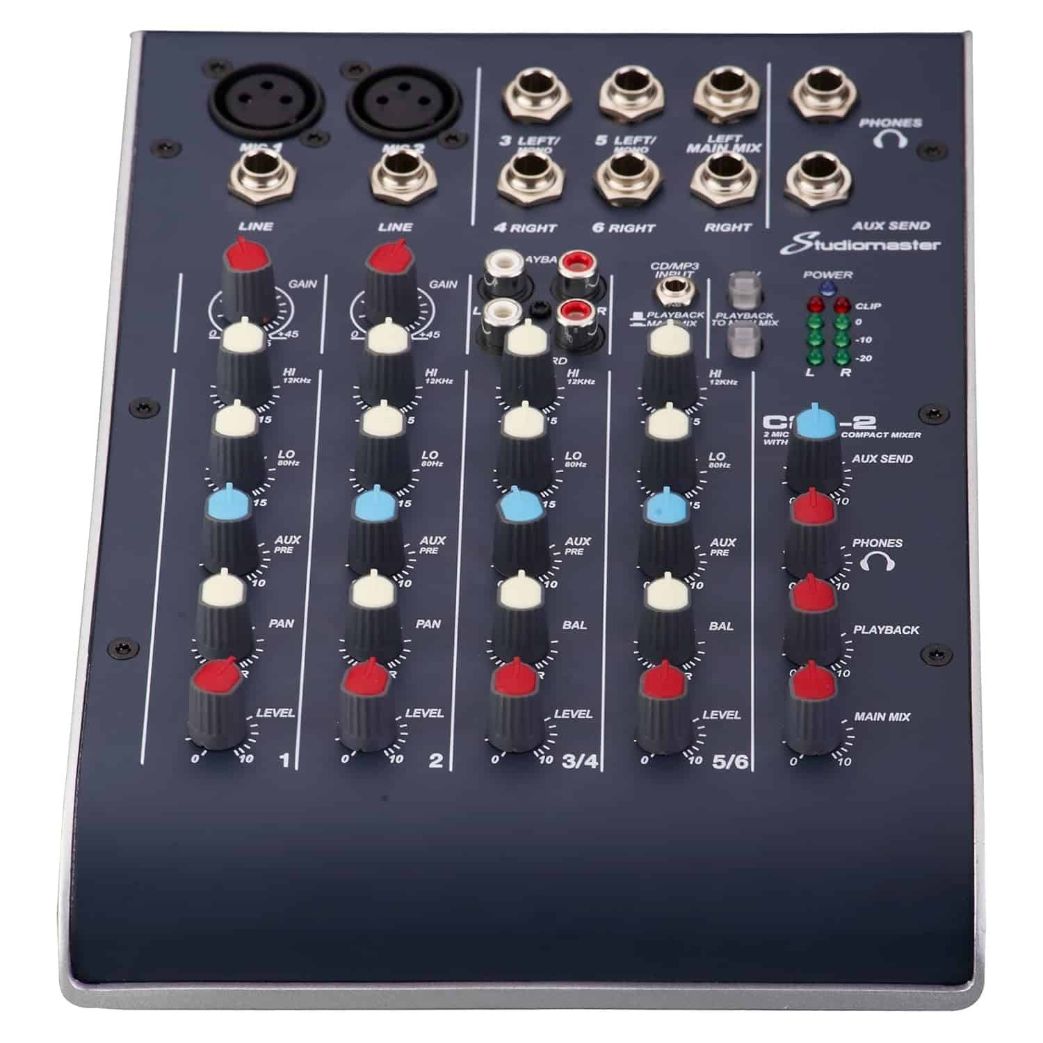 Studiomaster C2S-2 Compact 2-Channel USB Mixer