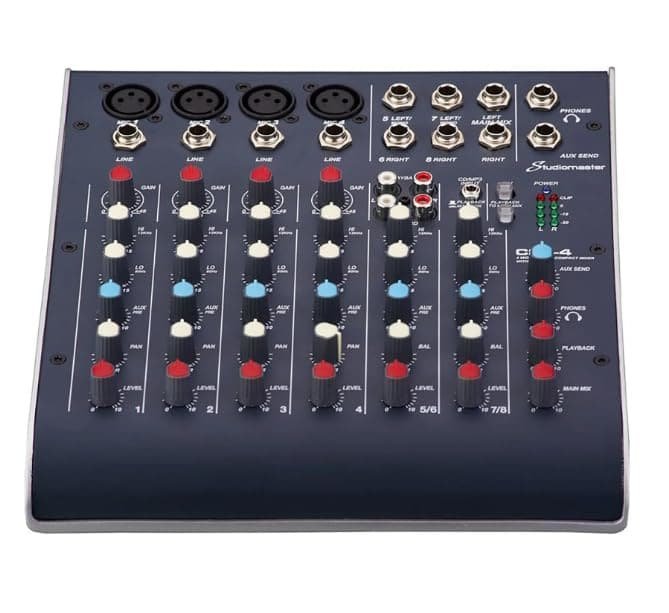 Studiomaster C2S-4 USB Audio Mixer, 2 Channel, Compact