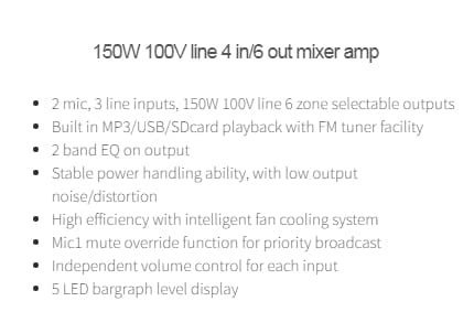 6894685b84739b918206eecfe95cab9b9b28a24bef20bb2cdf366.jpg Studiomaster ISMA150 LINE MIXER AMP