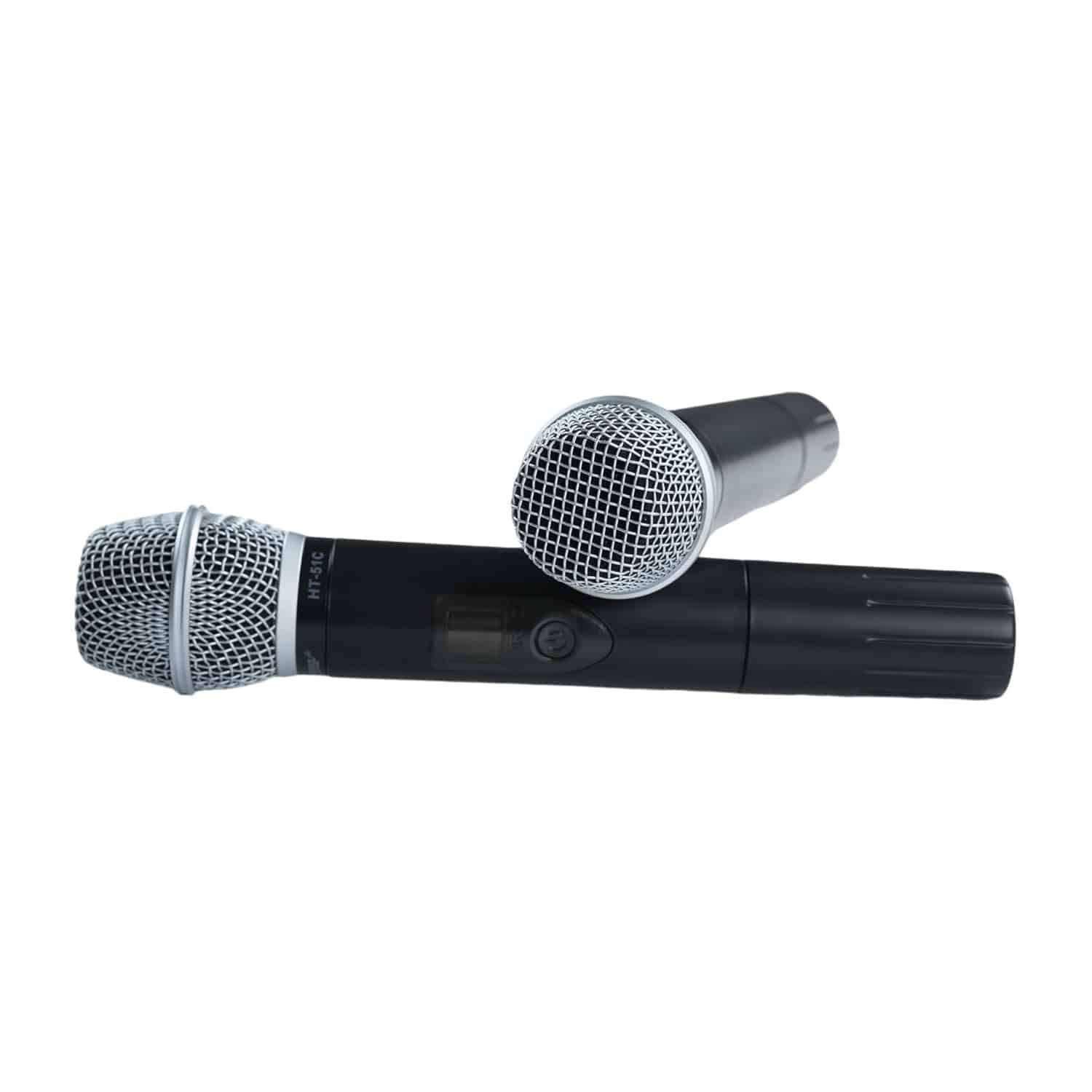 Havana JRU-562 UHF Dual Channel Wireless Receiver & HT-51C Handheld Wireless Microphone System