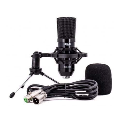 CAD GXL1800 Condenser Microphone Bundle with Desktop Boom Arm Microphone Stand (2 Items)