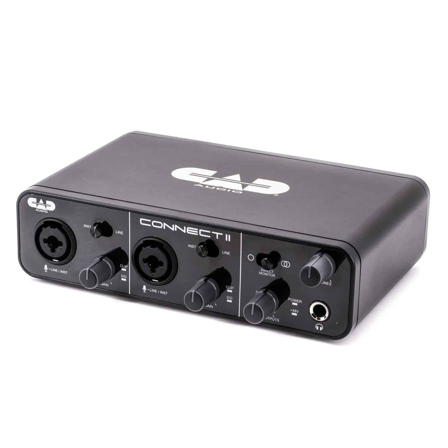 CAD Audio CX2 Connect II 2x2 USB Interface 24 Bit/96KHz (CX2), Black (AMS-CX2)