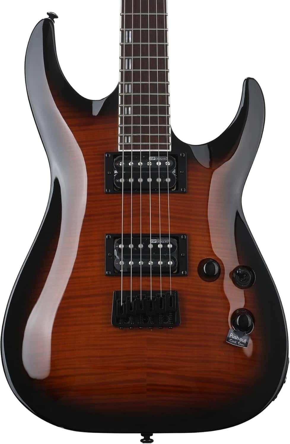 ESP LTD H-200FM - Dark Brown Sunburst