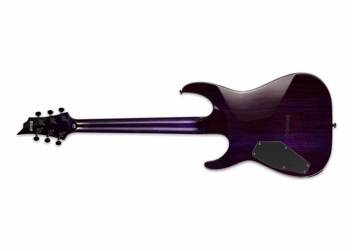ESP 6 String LTD H-200FM Electric Guitar See Thru Purple H-200FM STP